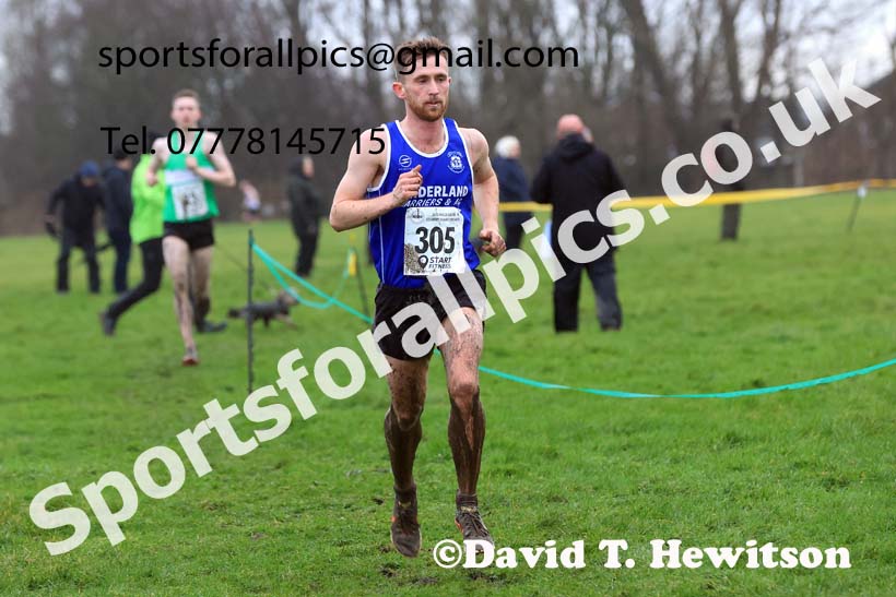 Senior mens 2023 North Eastern Cross Country Champs., Temple Park, South Shields. Photo: David T. Hewitson/Sports for All Pics